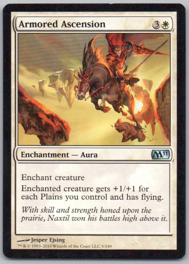 Armored Ascension 5 Normal Enchantment Card - Magic 2011