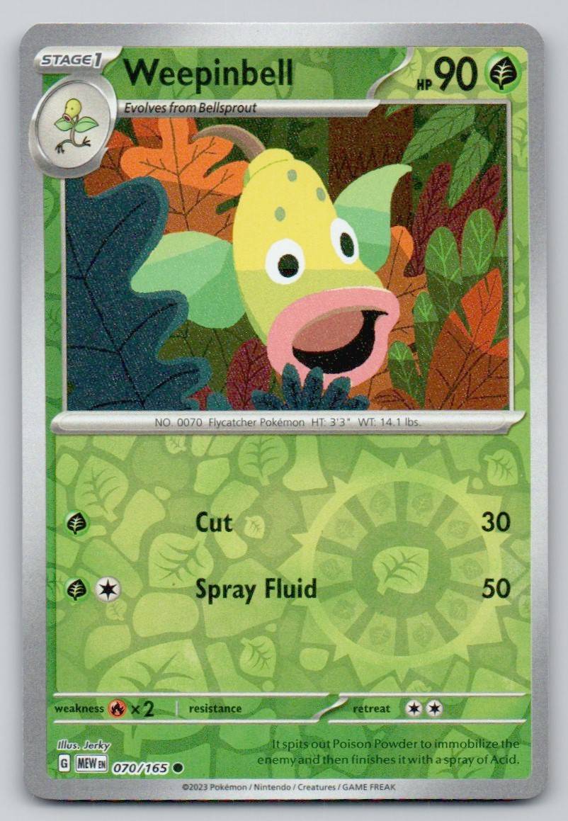 Weepinbell 070 REV Card - 151