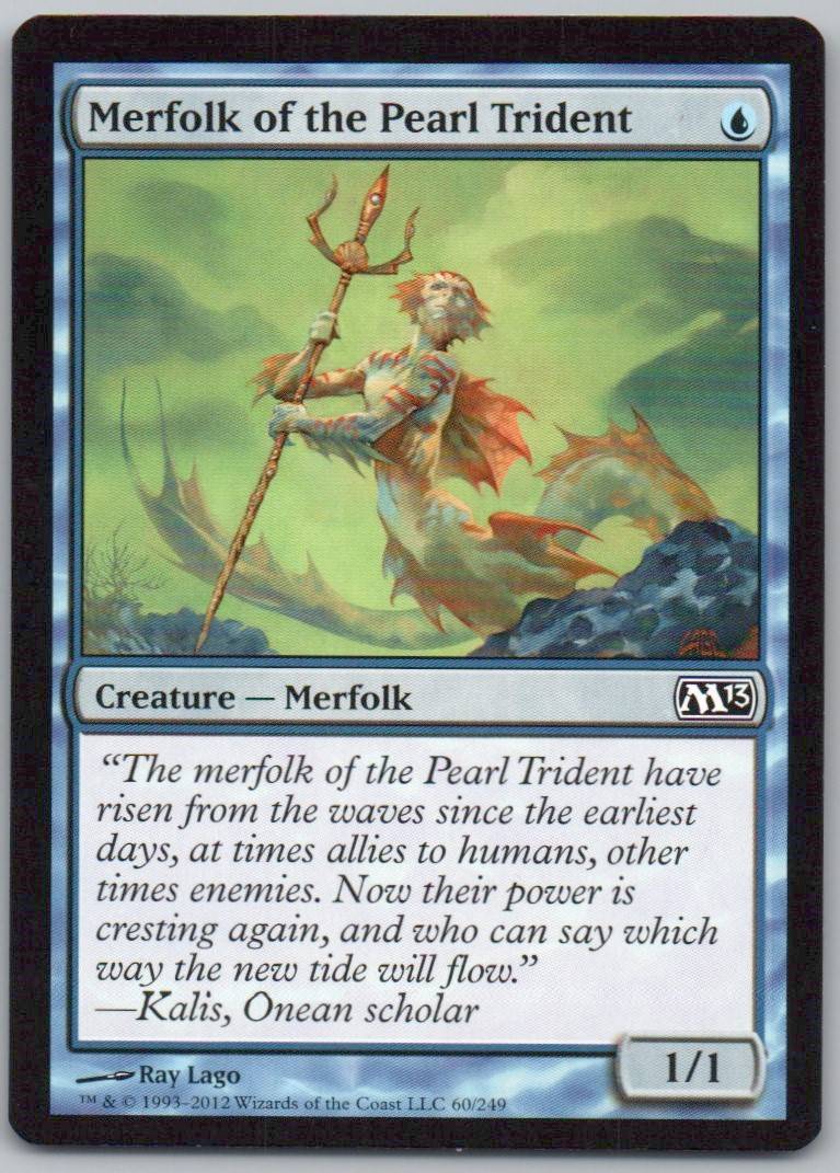 Merfolk of the Pearl Trident 60 Normal Creature Card - Magic 2013