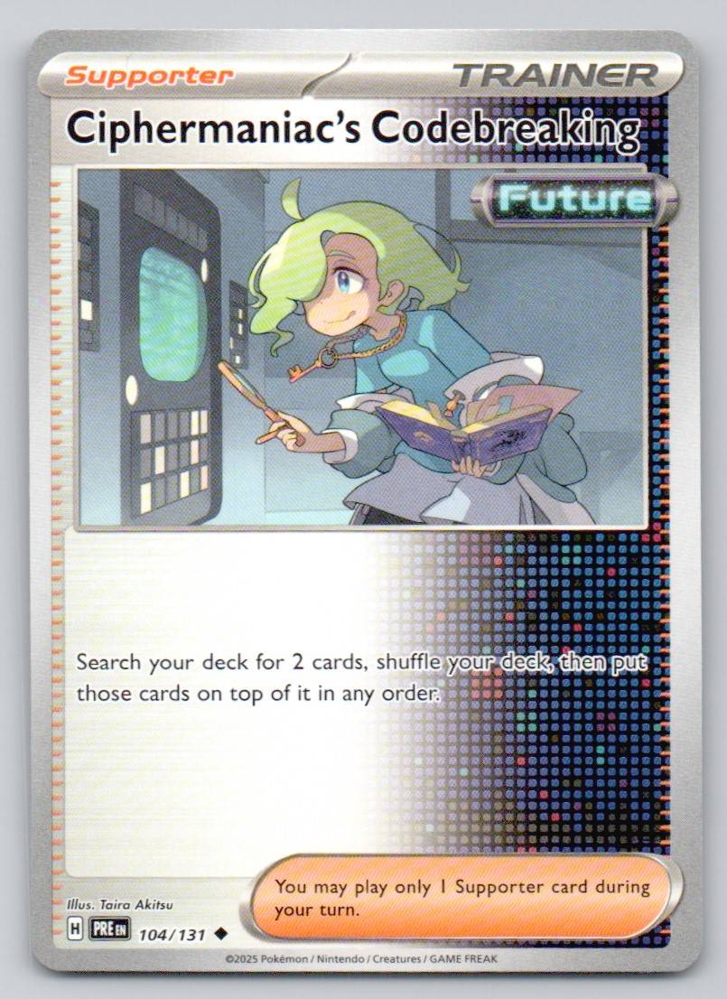 Ciphermaniac's Codebreaking 104 NOR Card - Prismatic Evolutions