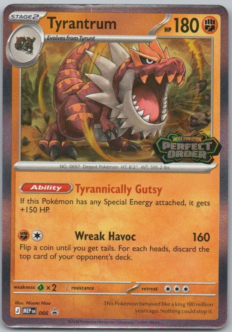 Tyrantrum - 066 066 Stamp Fighting Card - Mega Evolution Promo