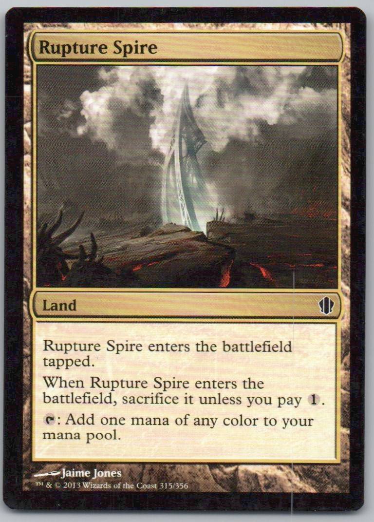 Rupture Spire 315 Normal Land Card - Commander 2013