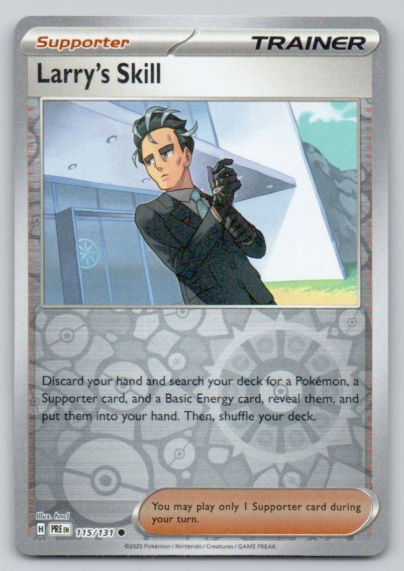 Larry's Skill (Poke Ball Pattern) 115 NOR Card - Prismatic Evolutions