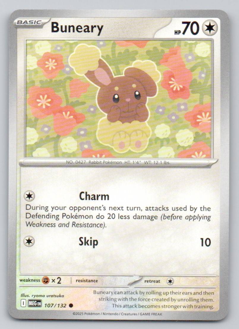 Buneary 107 NOR Card - Mega Evolution