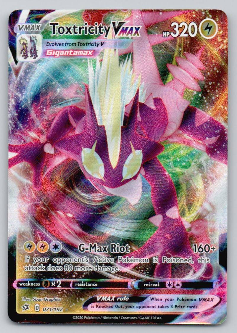 Toxtricity VMAX 071 HOL Card - Rebel Clash