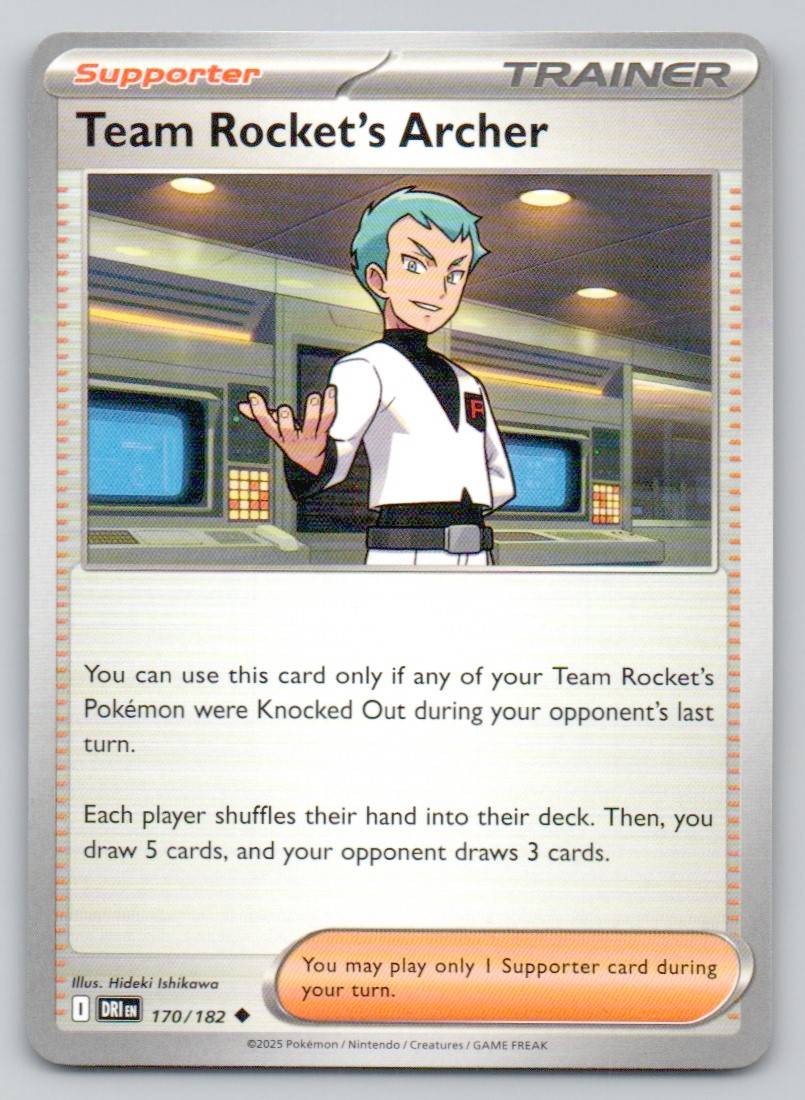 Team Rocket's Archer 170 NOR Card - Destined Rivals