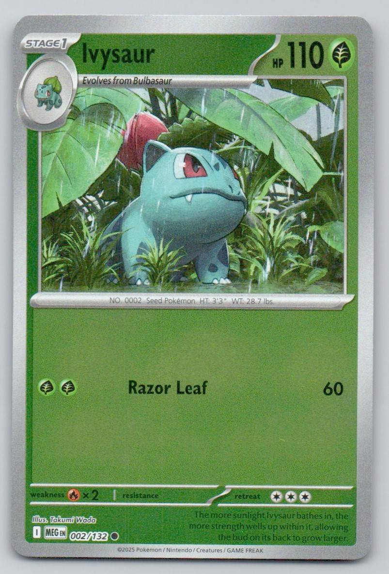 Ivysaur 002 REV Card - Mega Evolution