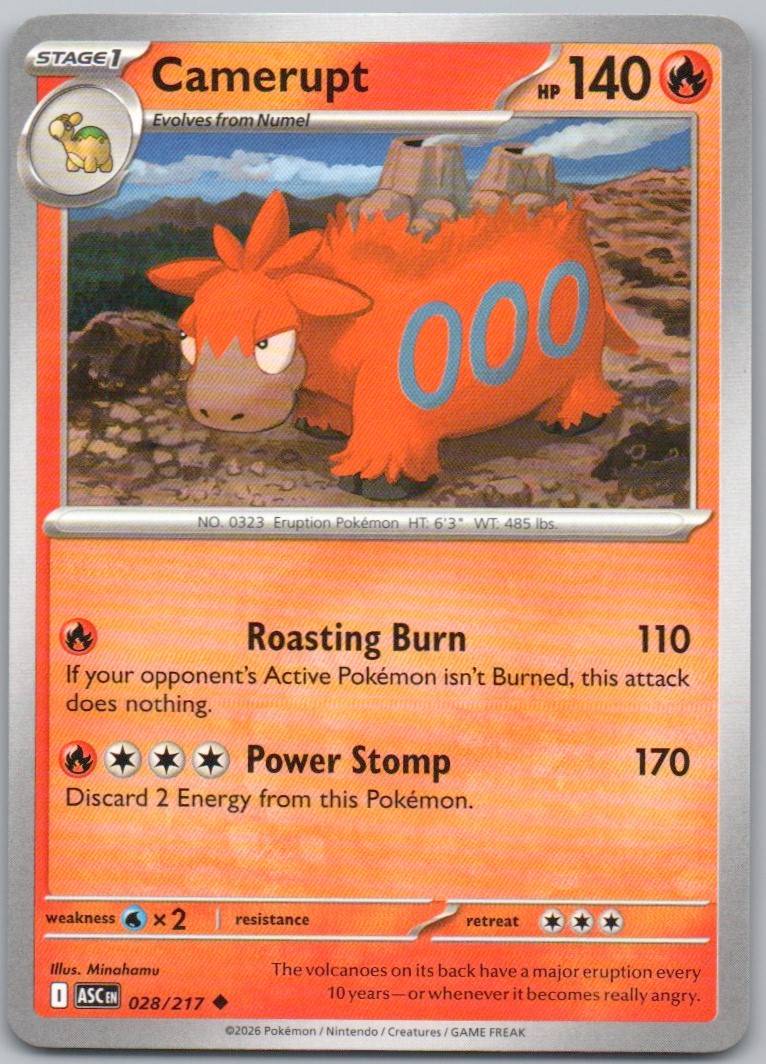 Camerupt 028 NOR Card - Ascended Heroes