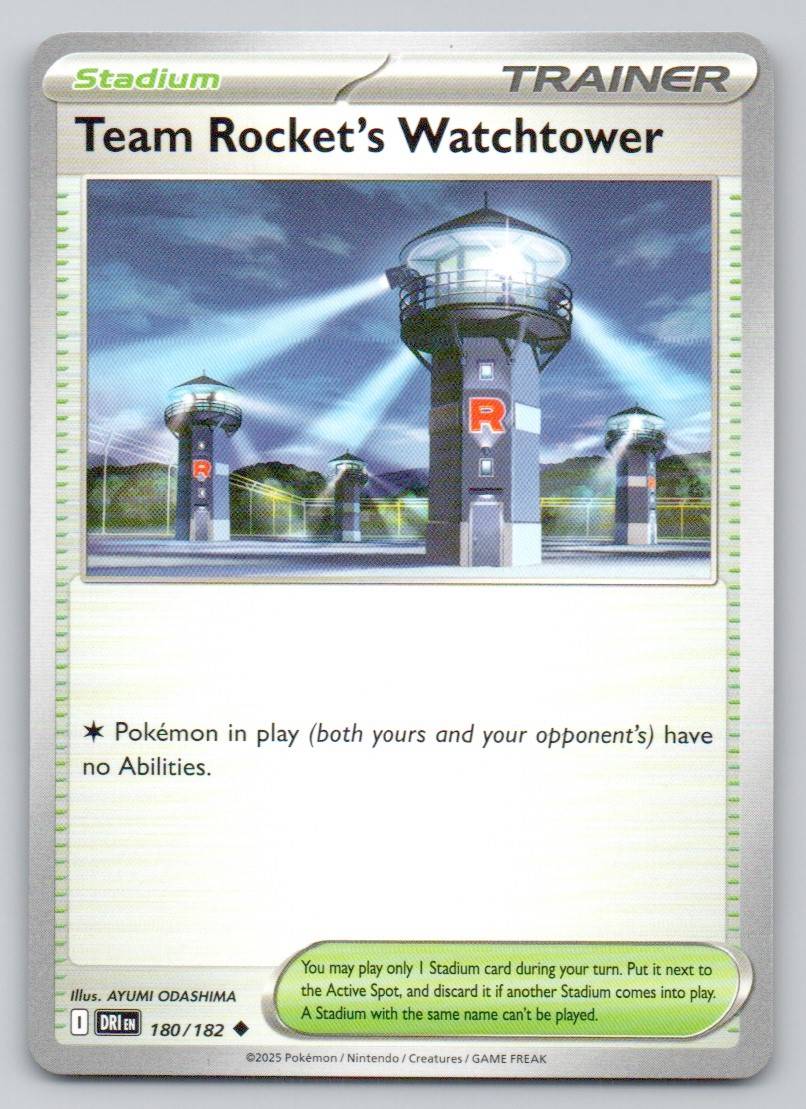 Team Rocket's Watchtower 180 NOR Card - Destined Rivals