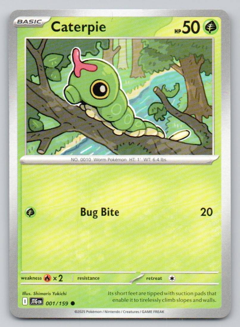 Caterpie 001 NOR Card - Journey Together