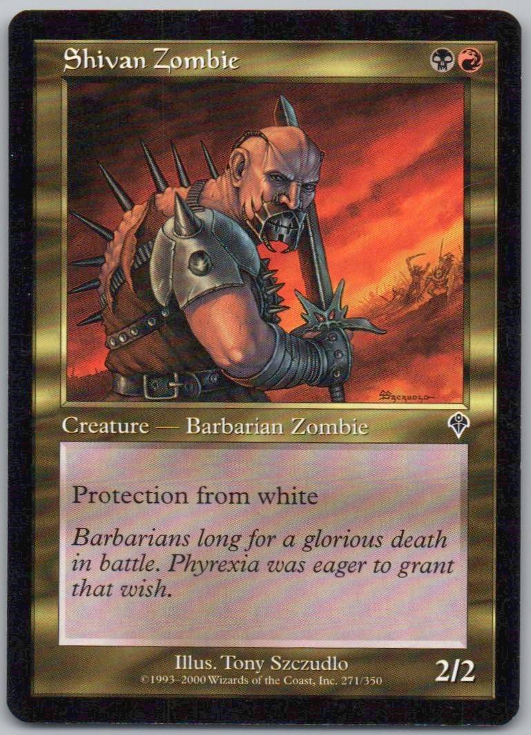 Shivan Zombie 271 Normal Creature Card - Invasion