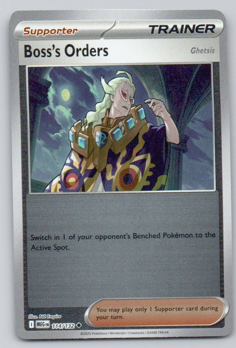Boss's Orders 114 REV Card - Mega Evolution