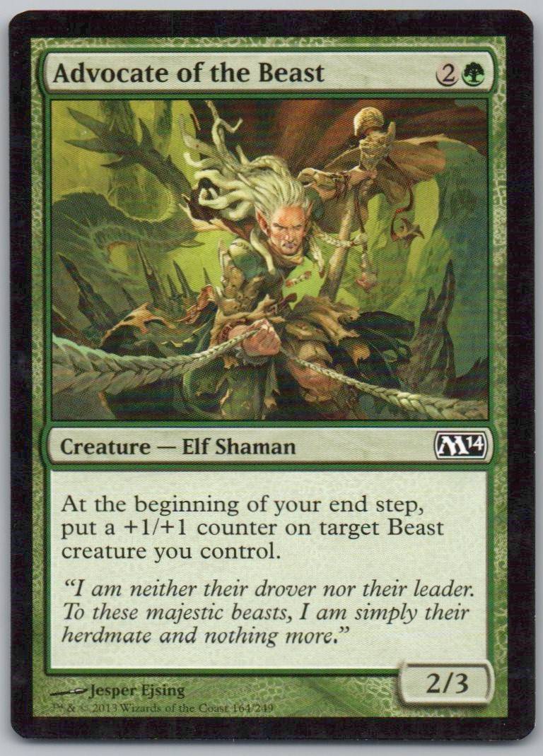 Advocate of the Beast 164 Normal Creature Card - Magic 2014