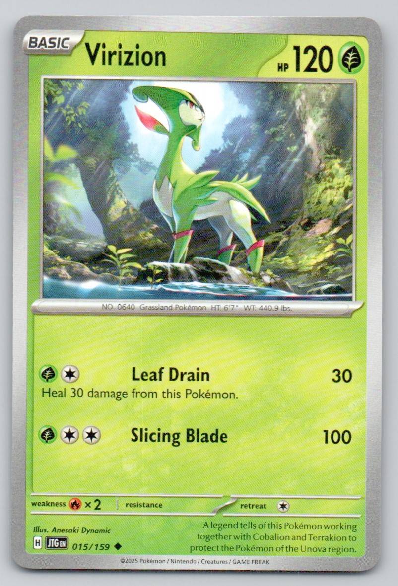 Virizion 015 NOR Card - Journey Together