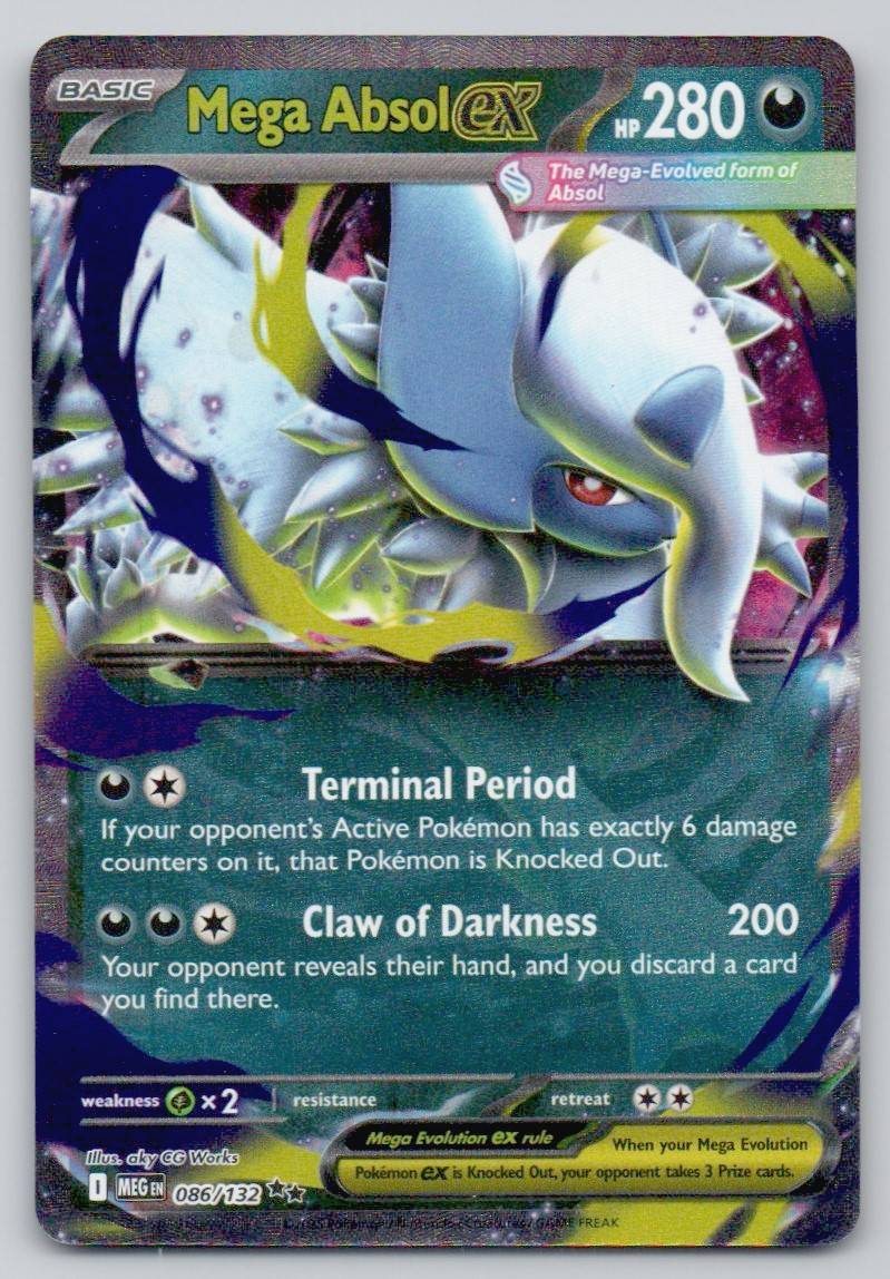 Mega Absol ex 086 NOR Card - Mega Evolution