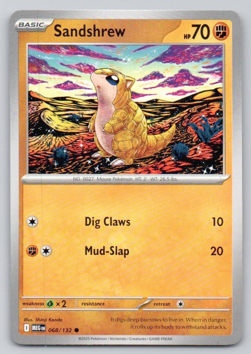Sandshrew 068 NOR Card - Mega Evolution