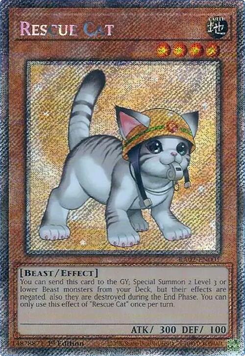 Rescue Cat (Alternate Art) (Platinum Secret Rare)