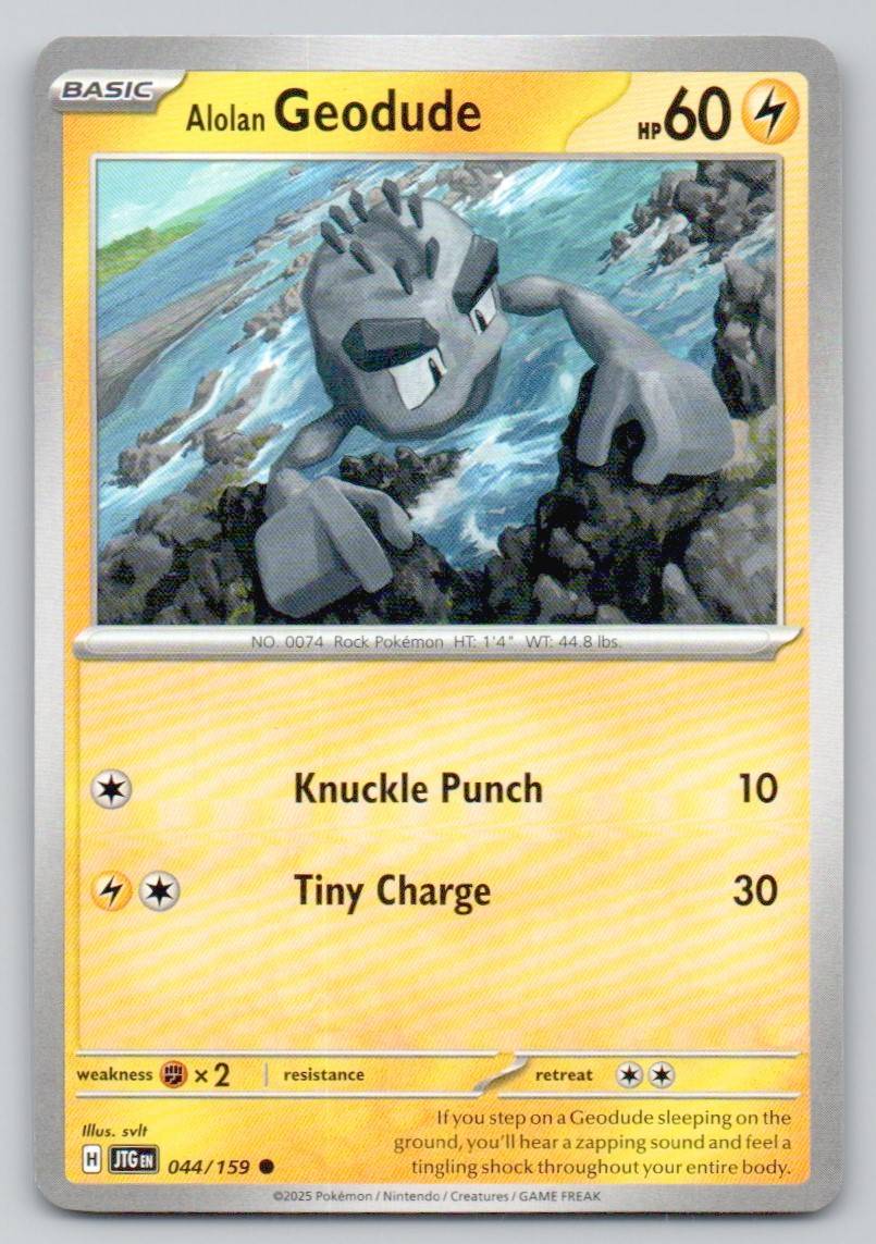 Alolan Geodude 044 NOR Card - Journey Together