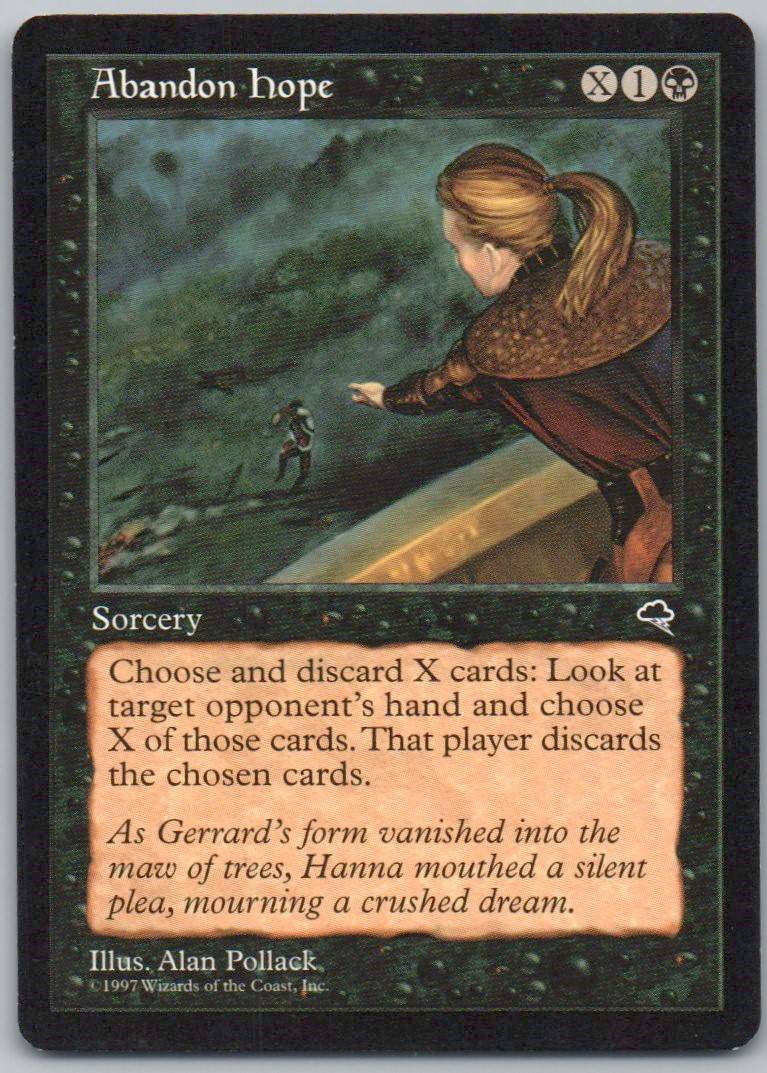 Abandon Hope 107 Normal Sorcery Card - Tempest