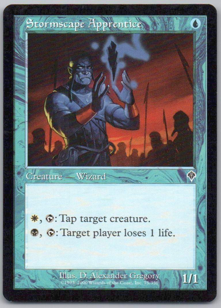 Stormscape Apprentice 75 Normal Creature Card - Invasion