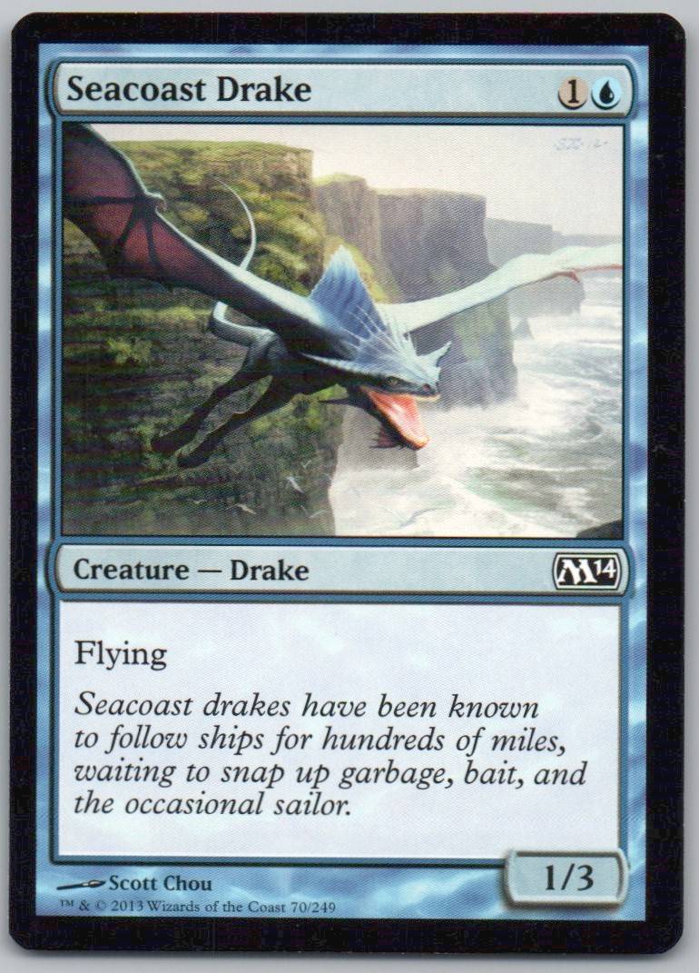 Seacoast Drake 70 Normal Creature Card - Magic 2014