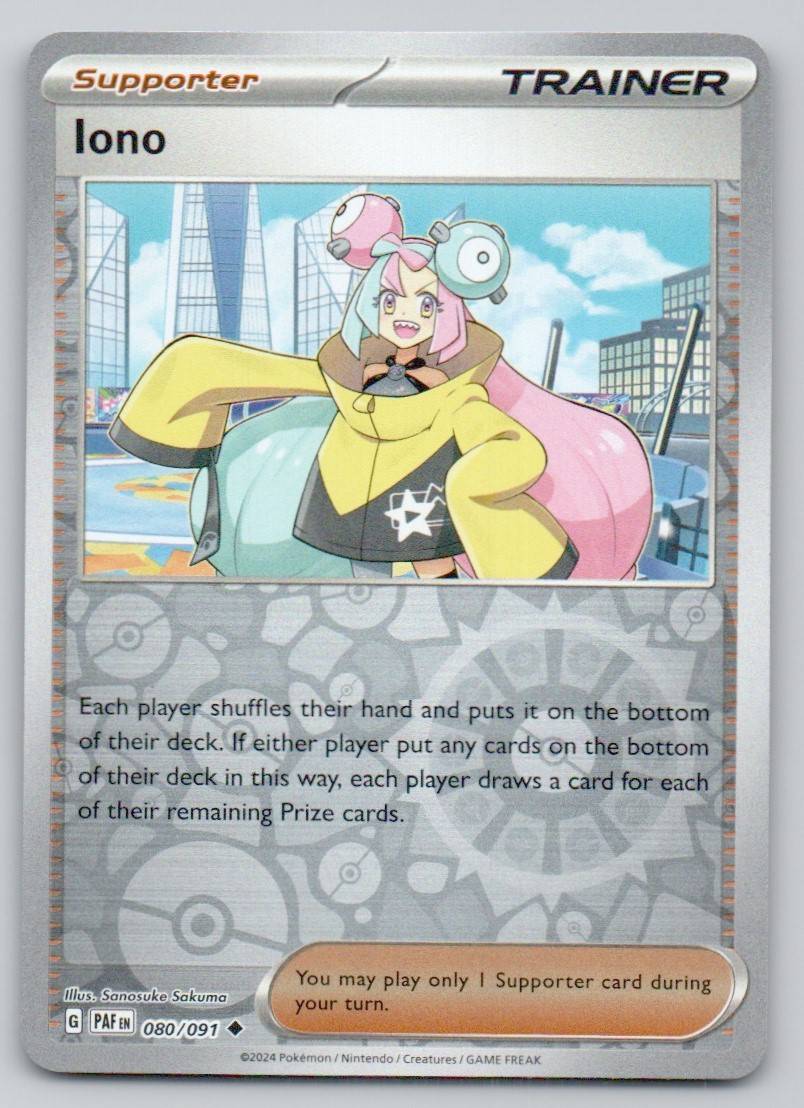 Iono 080 REV Card - Paldean Fates