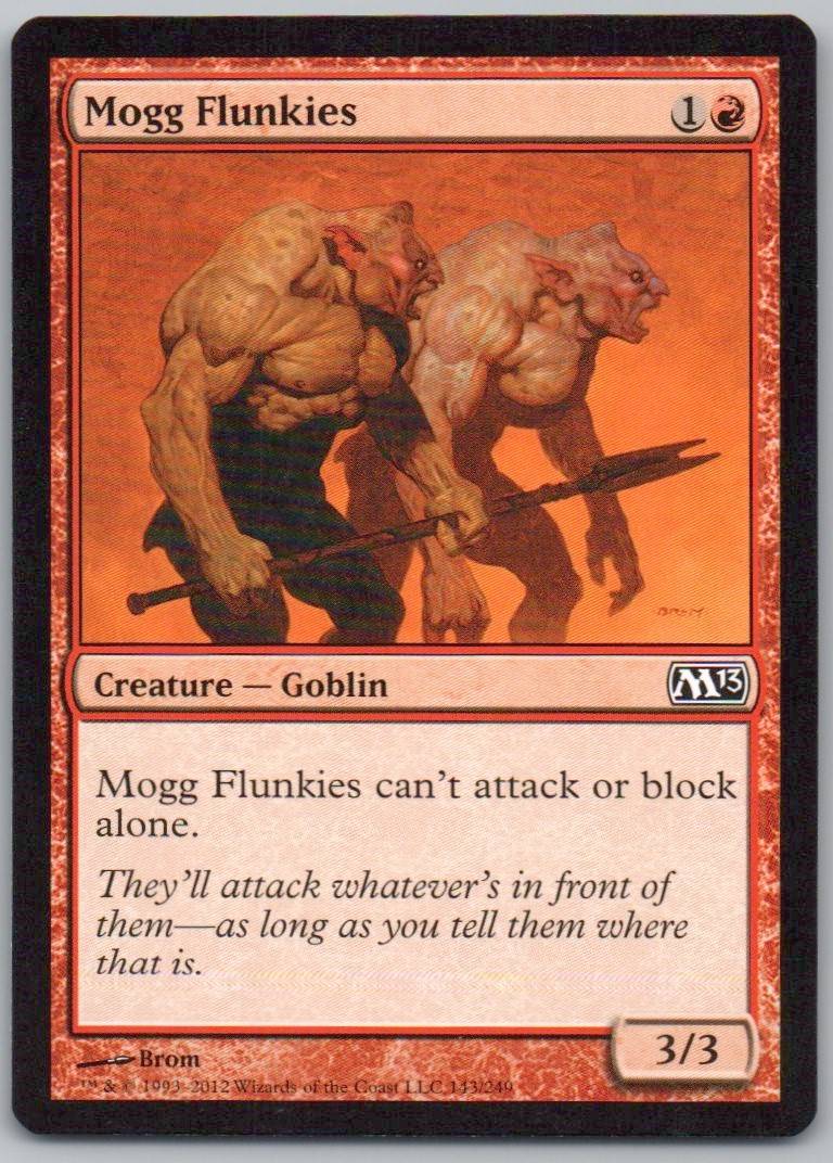 Mogg Flunkies 143 Normal Creature Card - Magic 2013