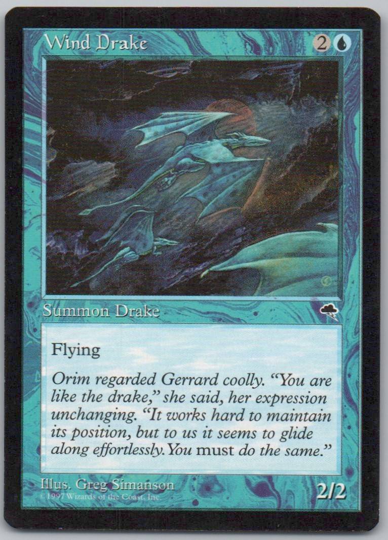 Wind Drake 105 Normal Creature Card - Tempest