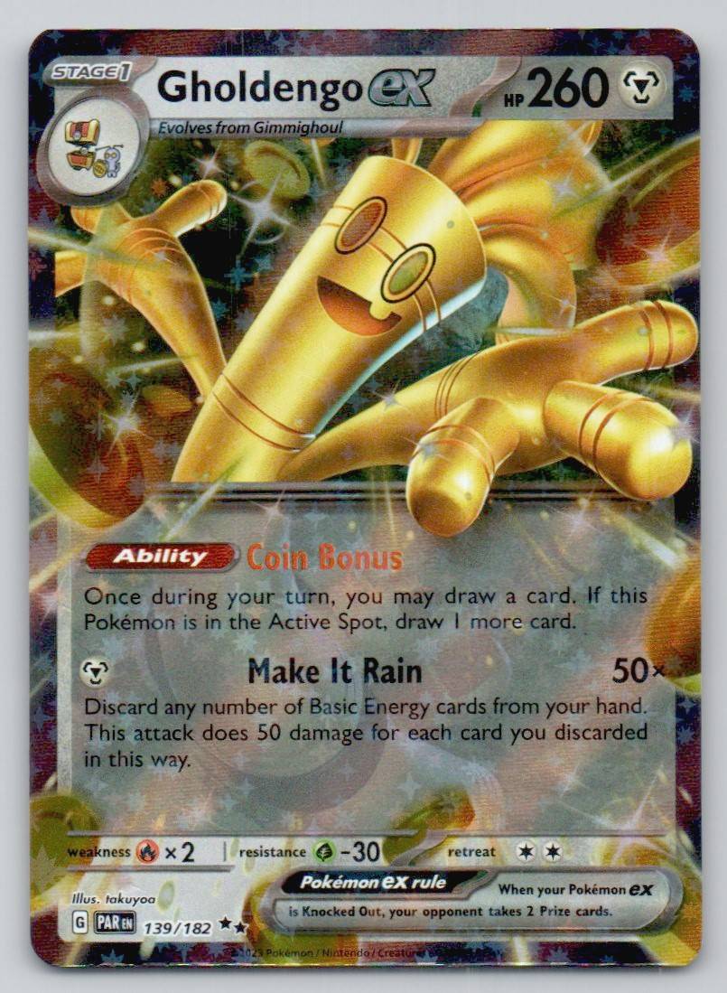 Gholdengo ex 139 NOR Card - Paradox Rift