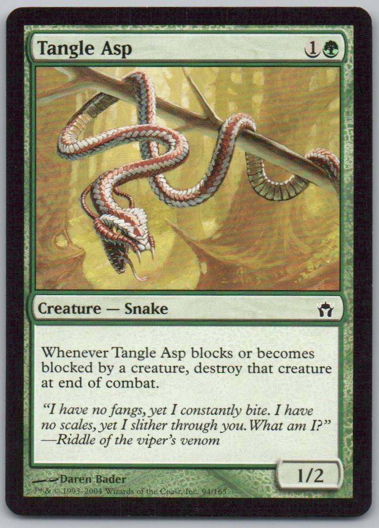 Tangle Asp 94 Normal Creature Card - Fifth Dawn