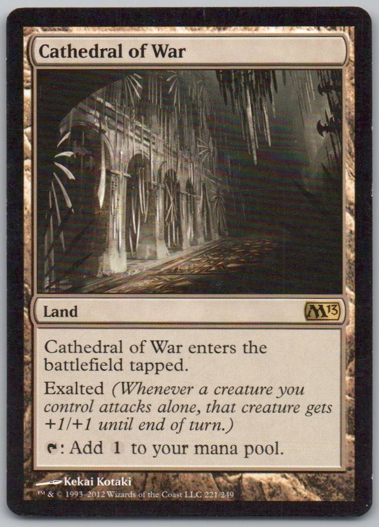 Cathedral of War 221 Normal Land Card - Magic 2013