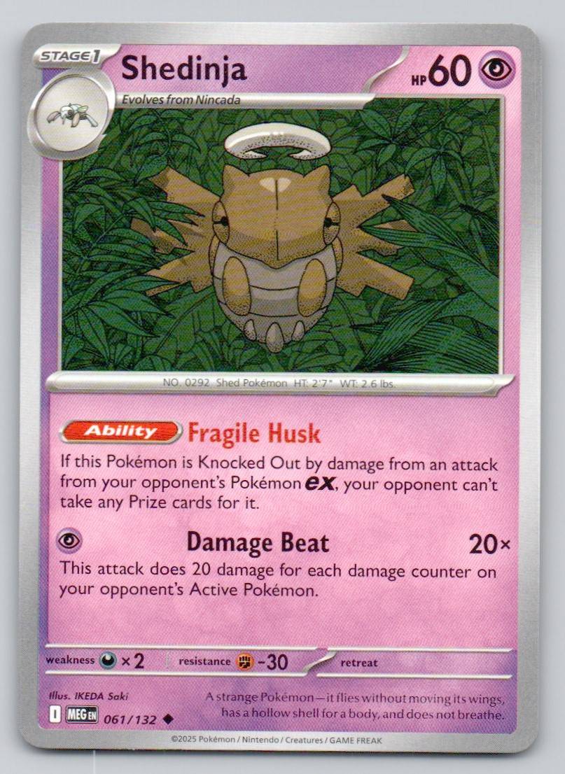 Shedinja 061 NOR Card - Mega Evolution