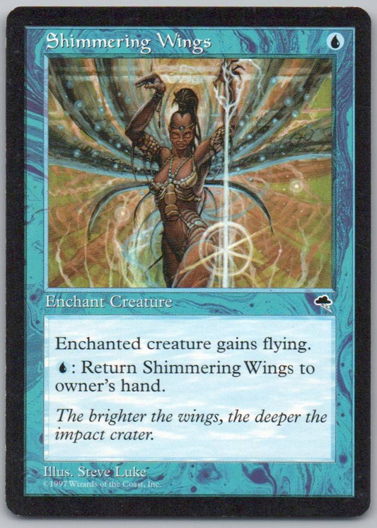 Shimmering Wings 87 Normal Enchantment Card - Tempest