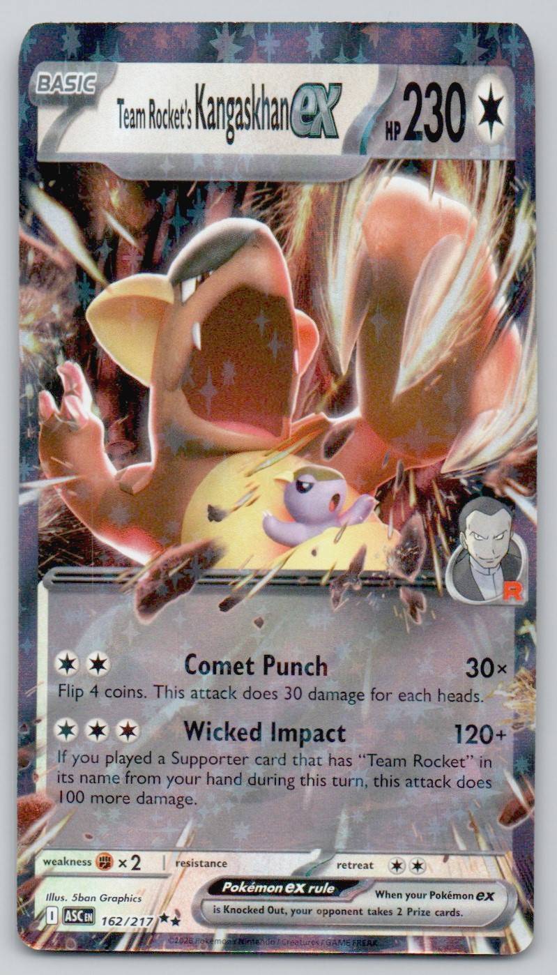 Team Rocket's Kangaskhan ex 162 NOR Card - Ascended Heroes