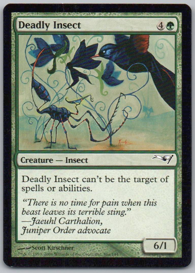 Deadly Insect 65 Normal Creature Card - Coldsnap Theme Deck Reprints