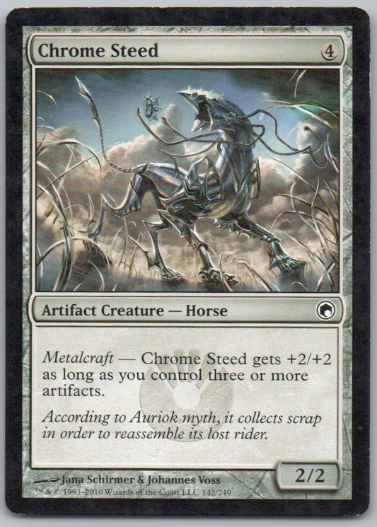 Chrome Steed 142 Normal Artifact Card - Scars of Mirrodin