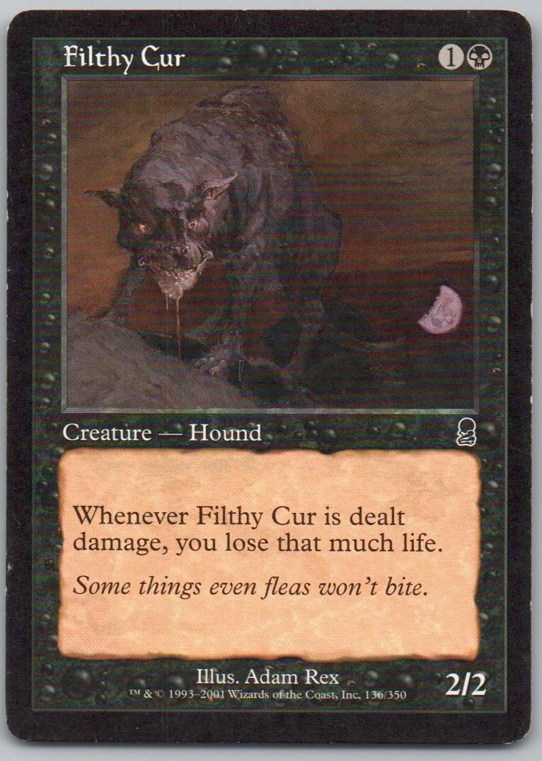 Filthy Cur 136 Normal Creature Card - Odyssey