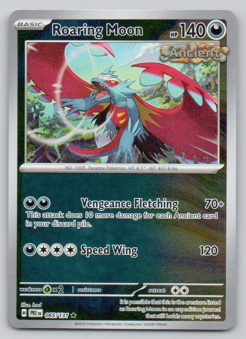 Roaring Moon 065 HOL Card - Prismatic Evolutions