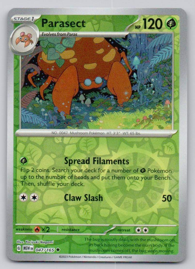 Parasect 047 REV Card - 151