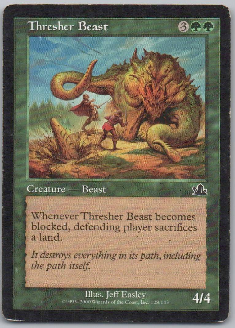 Thresher Beast 128 Normal Creature Card - Prophecy