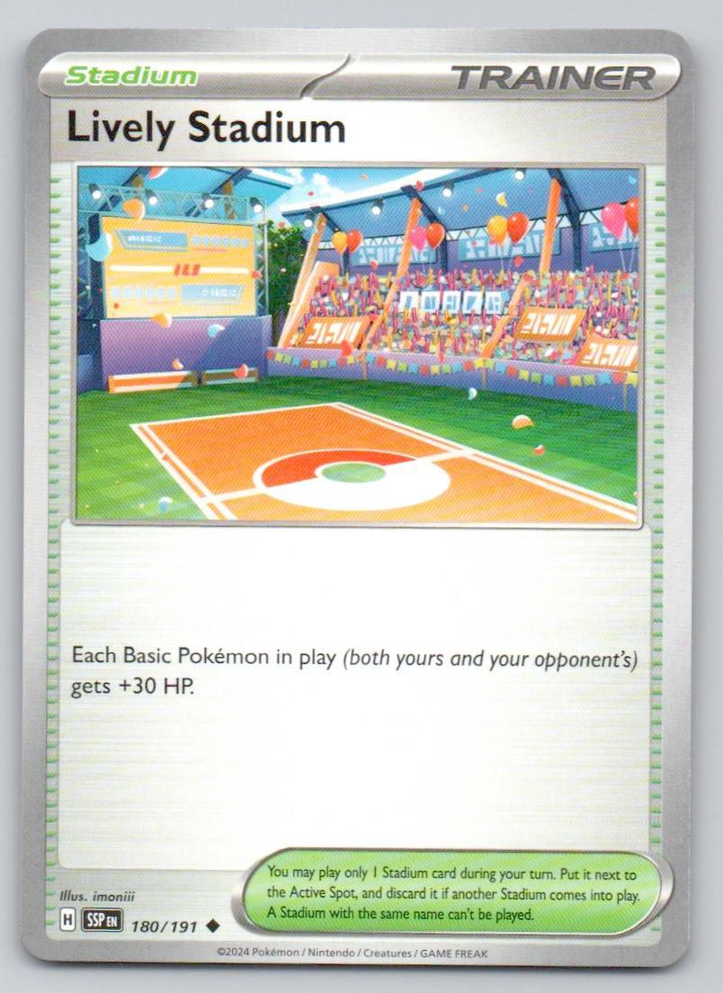 Lively Stadium 180 NOR Card - Surging Sparks