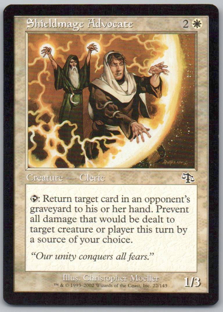Shieldmage Advocate 22 Normal Creature Card - Judgment