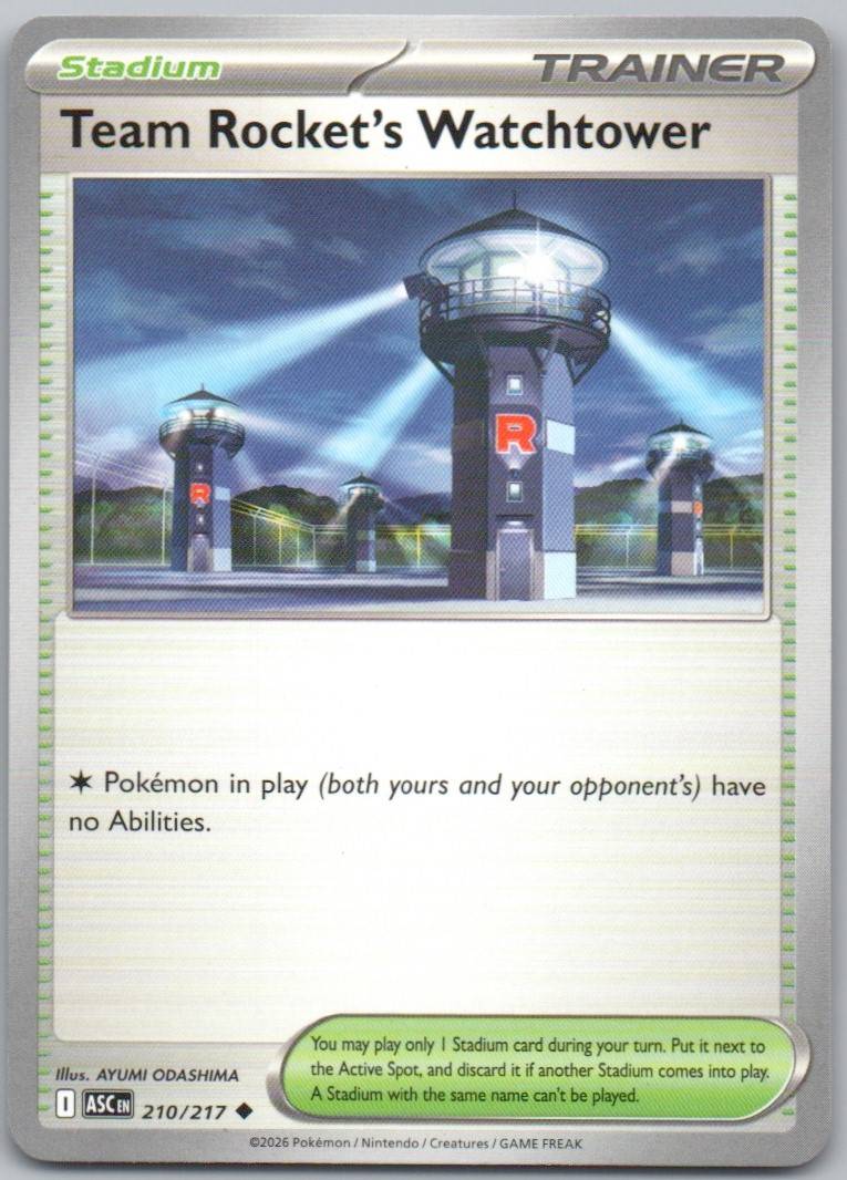 Team Rocket's Watchtower 210 NOR Card - Ascended Heroes