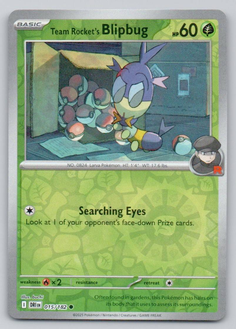 Team Rocket's Blipbug 015 REV Card - Destined Rivals