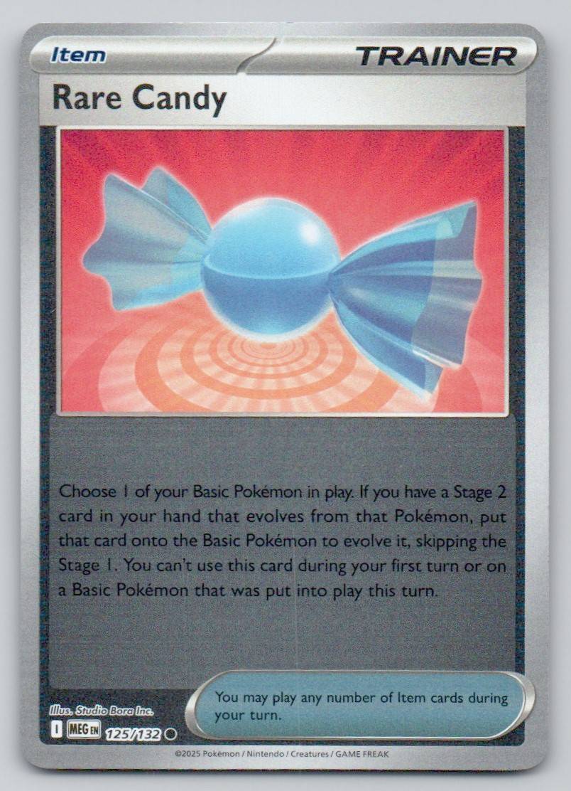 Rare Candy 125 REV Card - Mega Evolution