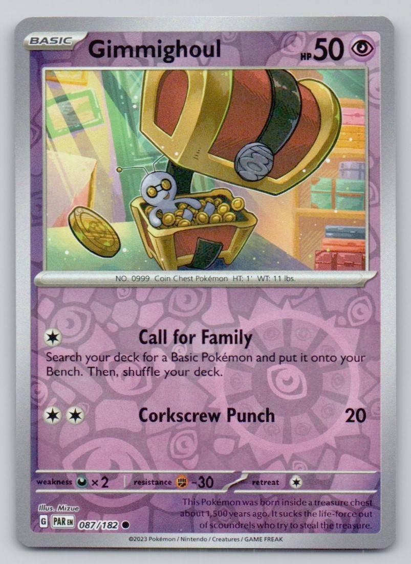 Gimmighoul 087 REV Card - Paradox Rift