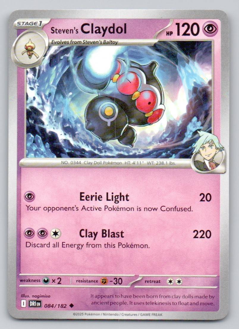 Steven's Claydol 084 NOR Card - Destined Rivals
