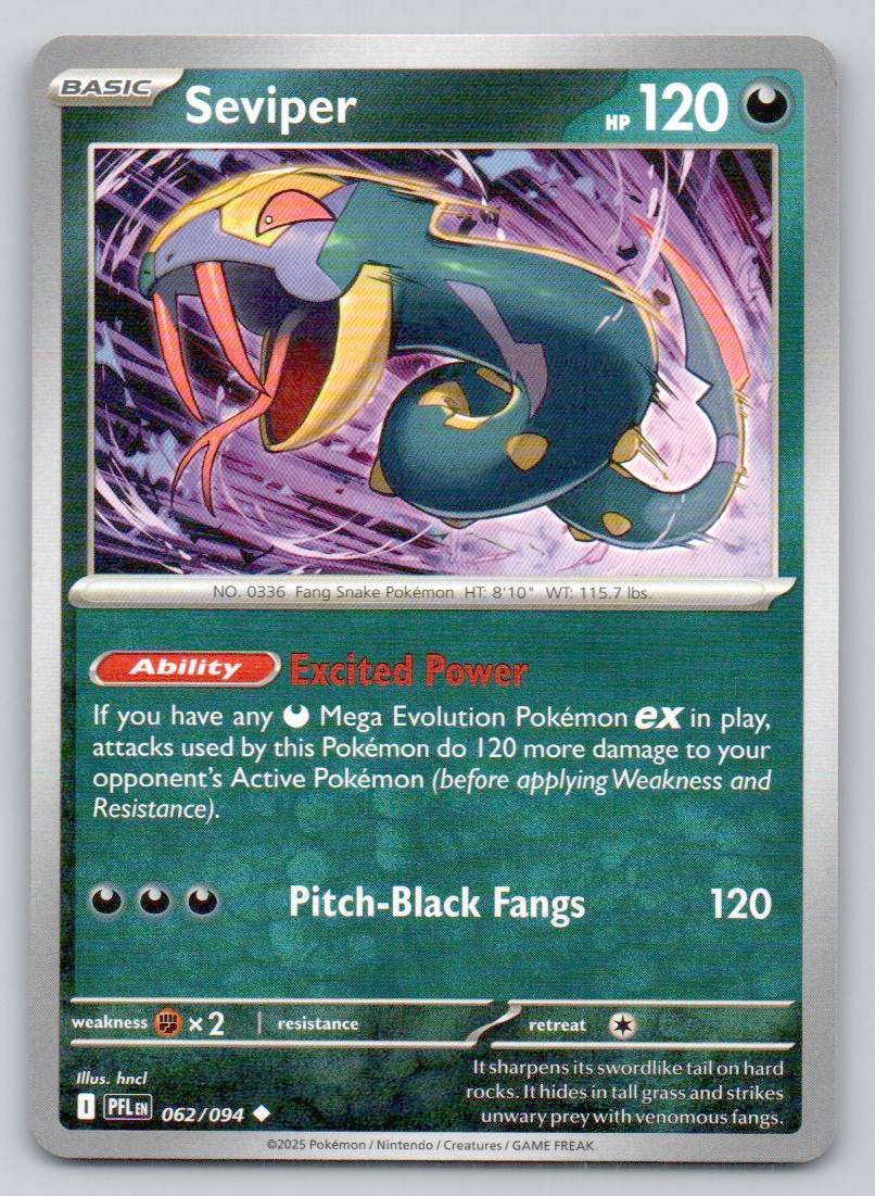 Seviper 062 NOR Card - Phantasmal Flames