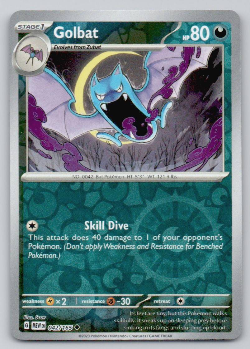 Golbat 042 REV Card - 151
