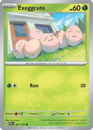 Exeggcute 001 NOR Card - Prismatic Evolutions